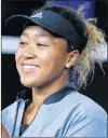  ??  ?? Naomi Osaka