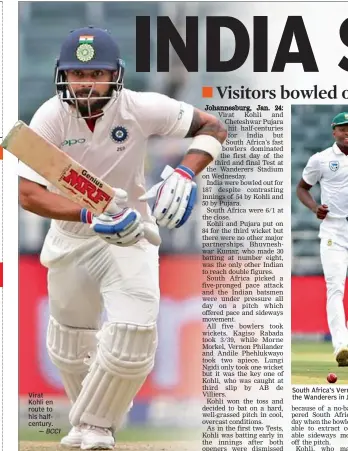  ?? — BCCI ?? Virat Kohli en route to his halfcentur­y.