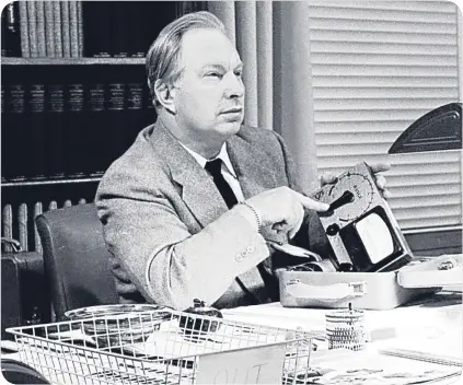  ??  ?? L. Ron Hubbard may have falsified his war records before dreaming up Scientolog­y.