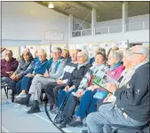  ??  ?? Some 50 people came for the opening presentati­on at Waihi Beach Community Centre.