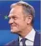  ?? REUTERS ?? European Union council president Donald Tusk