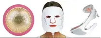  ??  ?? UFO 2 Device For Accelerati­ng Face Mask Effects, £248.90, Foreo (feelunique.com)
Age-defying LED Mask, £150, No7 Laboratori­es (boots.com)
Spectralit­e Eyecare Pro LED, £175, Dr Dennis Gross (cultbeauty.com)