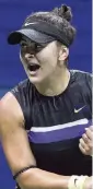 ?? CHANG W. LEE NYT ?? Bianca Andreescu is in her first main draw in N.Y.