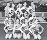  ??  ?? Equipo de gimnasia del club Gymnastic Gold.