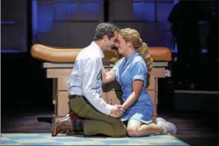  ?? PHOTOS BY JOAN MARCUS ?? Bryan Fenkart and Desi Oakley perform in the national tour of “Waitress” at the Connor Palace in Cleveland.