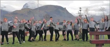  ?? Photograph: Bun Sgoil Ghàidhlig Loch Abar. ?? Some of the Gaelic-medium pupils from the video.
