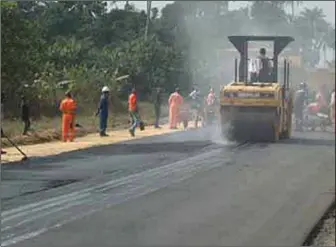  ??  ?? Road project in Edo State