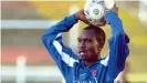  ??  ?? Charles Akonnor, in action here for Unterhachi­ng, had a 13-year playing career in Germany.