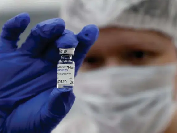  ?? (EPA) ?? Russia began rollout of the vaccine last weekend