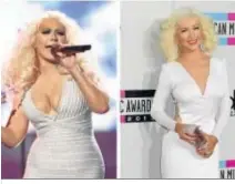  ??  ?? Christina Aguilera ha protagoniz­ado drásticos cambios de peso.