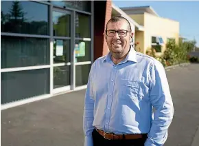  ?? ANDY JACKSON/STUFF ?? With its shops unable to open during the Covid-19 lockdown, Taranaki Hospice has lost more than half its income, says chief executive Paul Lamb.