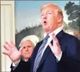  ?? NICHOLAS KAMM/AFP ?? US President Donald Trump speaks during a press conference at the White House last week.