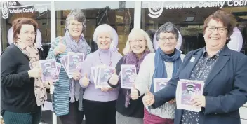  ??  ?? Library volunteers Kelsey Hodgson, Judy Woodroffe, June Watson, Pat Gardner, Isobel Nixon and Lesley Newton.