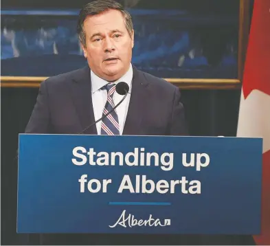  ?? ALBERTA GOVERNMENT ?? Alberta Premier Jason Kenney has raged against the “gut punch” of U.S. President Joe Biden's decision to cancel the
Keystone XL pipeline and has suggested Canada impose trade sanctions if the U.S refuses to discuss the issue. .