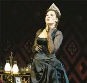  ?? KEN HOWARD/MET OPERA ?? Soprano Sonya Yoncheva performs in Giordano’s “Fedora” at the Metropolit­an Opera.