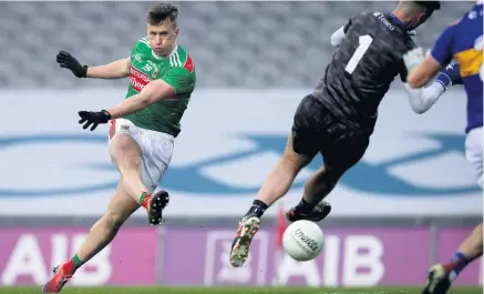 ??  ?? Red hot:
Cillian O’connor can help Mayo defeat the mighty Dublin in the All-ireland final at Croke Park