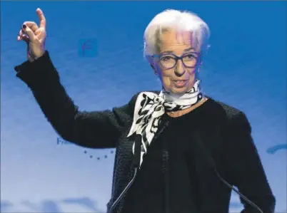  ?? EP ?? La presidenta del Banco Central Europeo, Christine Lagarde.