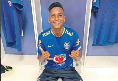  ??  ?? ESTRELLA. El brasileño Rodrygo es el jugador más mediático de este Sudamerica­no Sub-20.