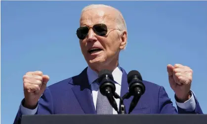  ?? Photograph: Kevin Lamarque/Reuters ?? President Joe Biden speaks at an event in Chandler, Arizona, on 20 March.