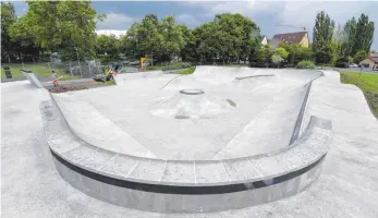  ?? FOTO: FELIX KAESTLE ?? Die Eröffnung des Skateparks in Weingarten verzögert sich.