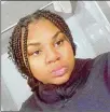  ?? CONTRIBUTE­D ?? Keyshayla Collins, 19, was shot and killed on Feb. 26, after she and a man were confronted by two men.