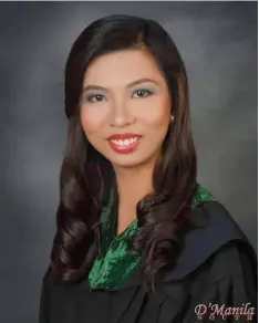  ??  ?? Congratula­tions to Suzette Gueco Dela Cruz of University of Perpetual Help System Laguna for passing the August 2017 Pharmacist­s Board Exam.