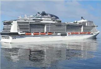  ?? MSC CRUISE LINES ?? MSC, the independen­t cruise line based in Italy, continues to build new ships at a rapid pace and now has partnered with the world-famous Quebec company Cirque du Soleil.