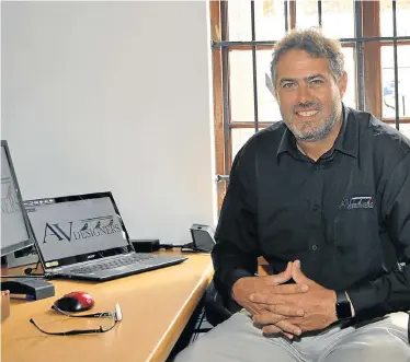  ??  ?? IN THE SPOTLIGHT: Chris Davidge is the managing director of AV Designers in Central, Port Elizabeth