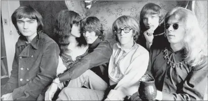  ?? THE ASSOCIATED PRESS ?? The rock band Jefferson Airplane — from left, Marty Balin, Grace Slick, Spencer Dryden, Paul Kantner, Jorma Kaukonen and Jack Casady — pose in San Francisco in December 1968. Balin died Thursday at age 76.