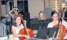  ??  ?? L’orchestre de l’école de musique.