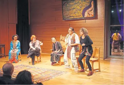  ?? ?? Open hearth at the 2017 Storytelli­ng Festival, one of the attraction­s at the pre-Covid event in Edinburgh.