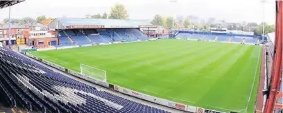  ??  ?? Stockport County’s Edgeley Park ground