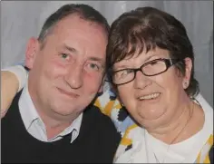  ??  ?? Gary Byrne, Bay Estate with his mum Kitty Corcoran, Clonmel at Gary’s 50th birthday party in Toale’s Bar.