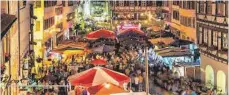  ?? FOTO: VERANSTALT­ER ?? Das Stadtfest auf dem Marktplatz ist Geschichte. Es wird vom FZ-Hock auf dem Wochenmark­t abgelöst.