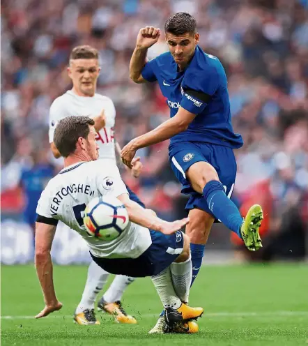  ?? Reuters ?? Quick start: Chelsea’s Alvaro Morata has scored three league goals since his arrival at Stamford Bridge in July. —