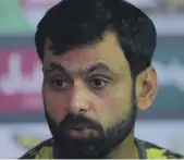  ?? AFP ?? Mohammad Hafeez, who was bowled for a duck yesterday, announced his retirement from Test cricket after this series