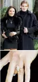  ??  ?? Victoria Beckham and her engagement ‘rock’, back in 1998