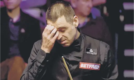  ??  ?? 2 Ronnie O’sullivan is widely considered to be the best snooker player of all time but says the sport has taken a toll on his mental health.