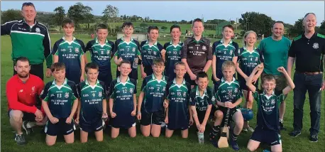  ??  ?? Laochra Óg U14 Hurlers v St. Patricks in Kealkil recently.