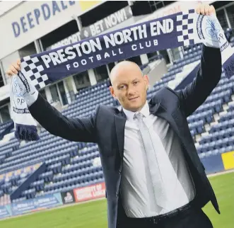  ??  ?? New Preston North End boss Alex Neil settles in at Deepdale.