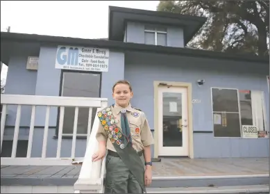  ?? BEA AHBECK/NEWS-SENTINEL ?? Boy Scout Clayton Young will be organizing a project to build garden planter boxes for the Grace &amp; Mercy Foundation for his Eagle Scout project.