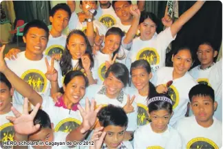  ??  ?? HERO scholars in Cagayan de Oro 2012