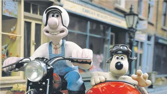  ?? ?? Inventor Wallace, voiced by Peter Sallis, and his trusty sidekick Gromit race to the rescue in A Close Shave