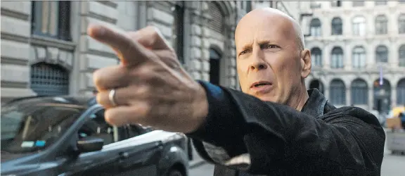  ?? EONE FILMS ?? Bruce Willis stars as Paul Kersey in a remake of the 1974 Charles Bronson “classic” Death Wish. The big question is: Do really need another Death Wish movie?