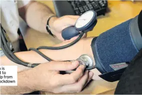  ??  ?? Dr Steve Ollerton is urging people not to delay seeking help from their GP during lockdown