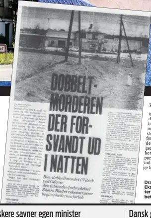  ??  ?? Drabsrepor­tage i Ekstra Bladet efter dobbeltdra­bet.