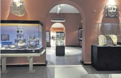  ?? CALPE ?? Imagen del Museo Arqueológi­co municipal cuya colección se ha trasladado hasta el almacén del Teatro Payà.