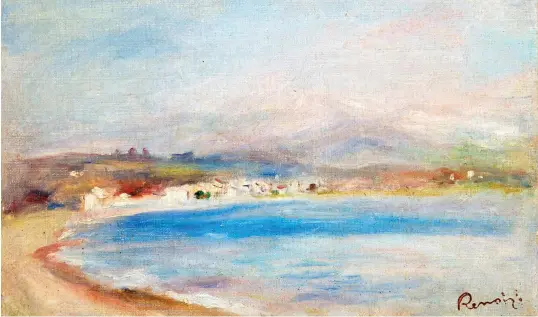  ?? ?? Disputed: The Coast at Cagnes, depicting a stretch of the Riviera, dates from around 1910 and was left to Bristol in 1999