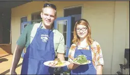  ?? Photo by Cheryl Mirabella ?? Winning chef Michael Lund with sous chef Claire Allen at Belle Meade's Farm Tour Chef Cookoff last Saturday.