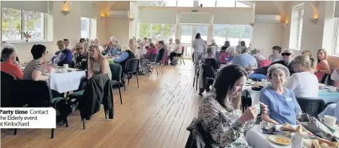  ??  ?? Party time Contact the Elderly event at Kinlochard